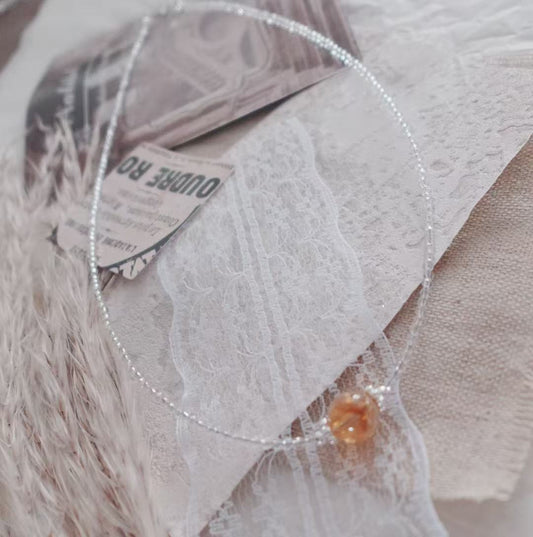 Elegant Citrine Beaded Necklace showcasing natural crystals for stylish accessory lovers